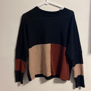 Shein, medium, multi color: black, brown, tan